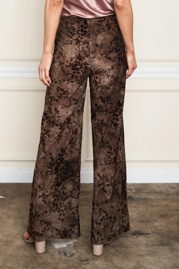 Flocked Velvet Palazzo Pant by Paparazzi