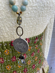 Beaded Chain Love Necklace