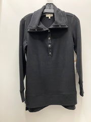 Butter Rib Knit Snuggly Snap To It Pullover by Escape