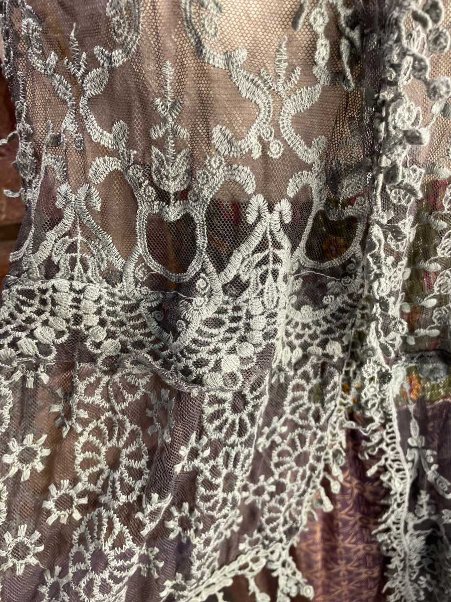 Boho Mixed Embroidered Handmade Scarf Necklace