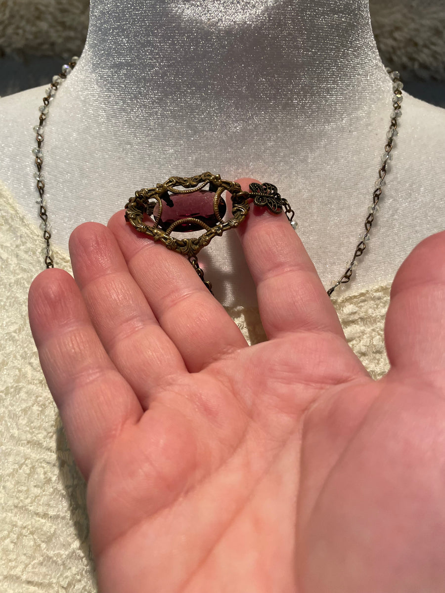 Antique Elegance Stone Necklace by Gina