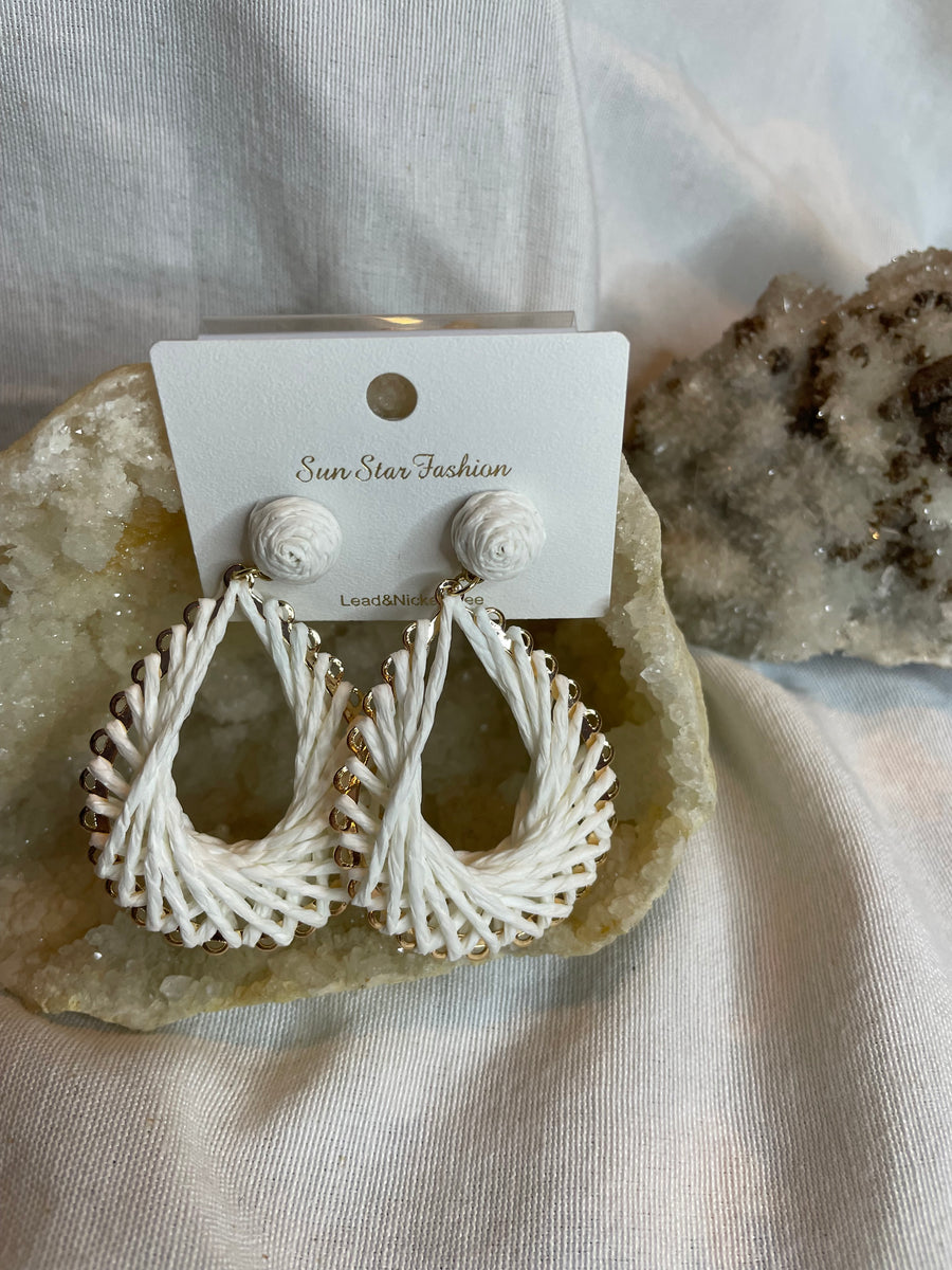 Ratan Tear Drop Earrings