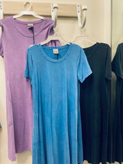 Vintage Wash Tee Shirt Dress by Doodles