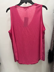 Sleeveless Sequin Evening Tank Top