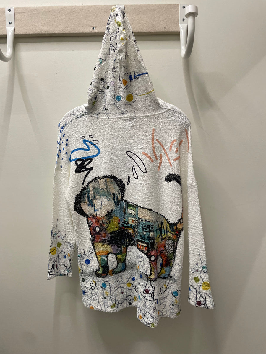 Hooded Pullover in Lulu Print by Inoah