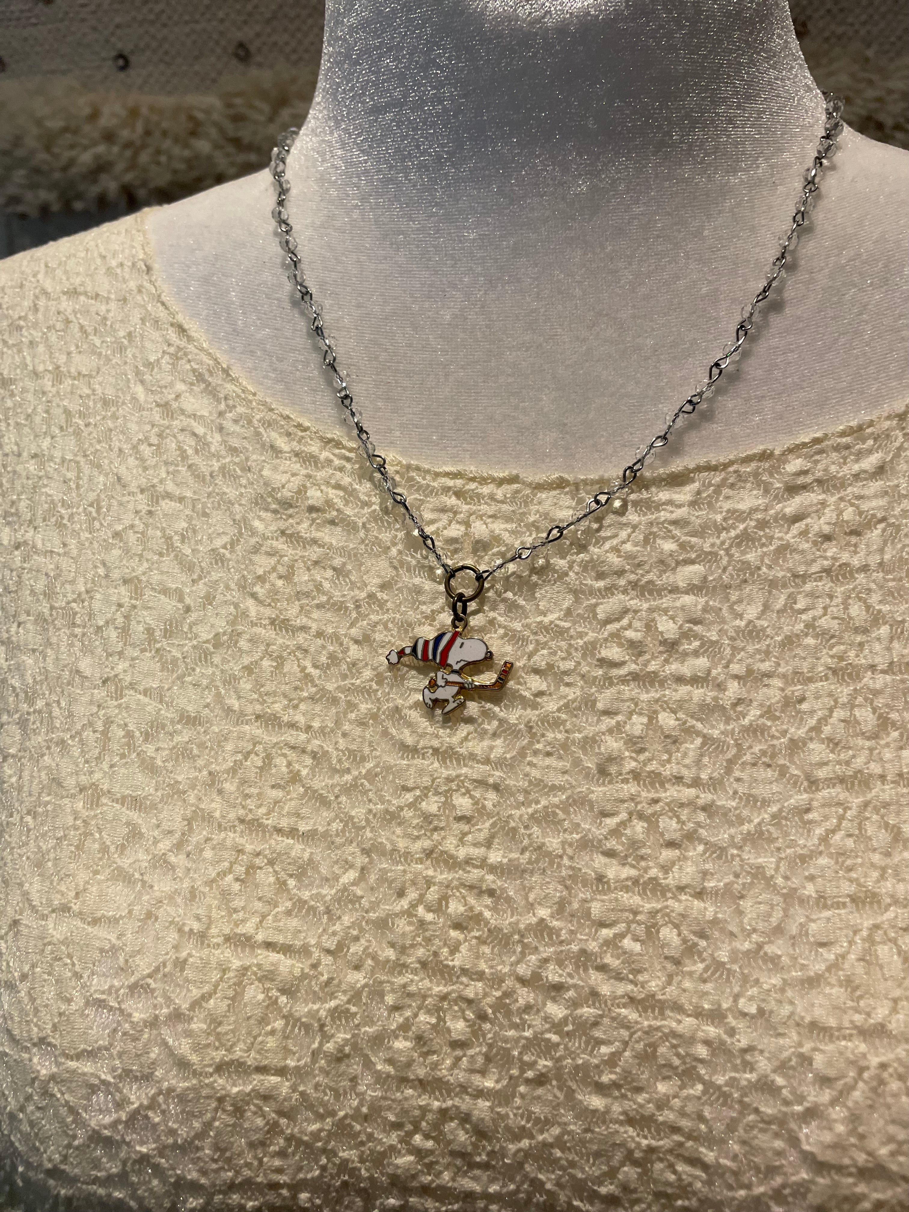 Hockey Snoopy Necklace by Gina