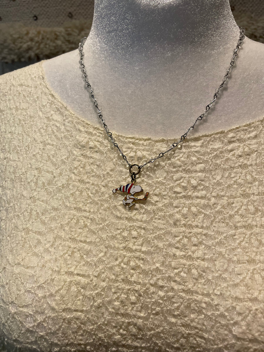 Hockey Snoopy Necklace by Gina