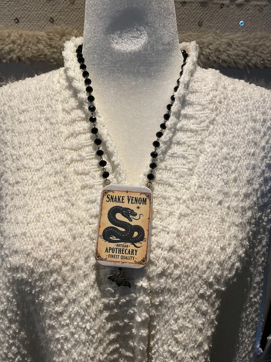 Snake Venom Button Necklace by Gina