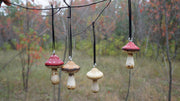 Hand Painted Wooden Mushroom Hanging Necklaces