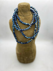 Navy Teakwood Earrings