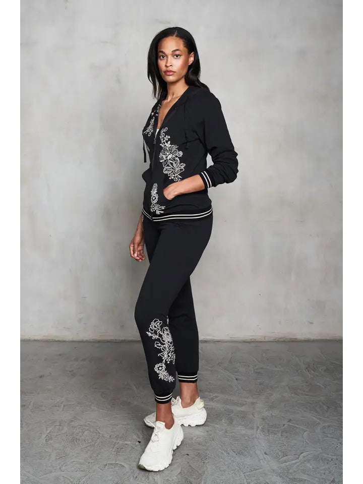 French Terry Embroidered Hoodie by Paparazzi