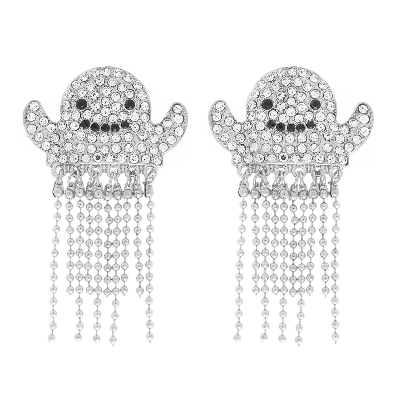 Halloween Ghost Fringe Earrings Robin Boutique