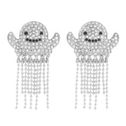 Halloween Ghost Fringe Earrings Robin Boutique
