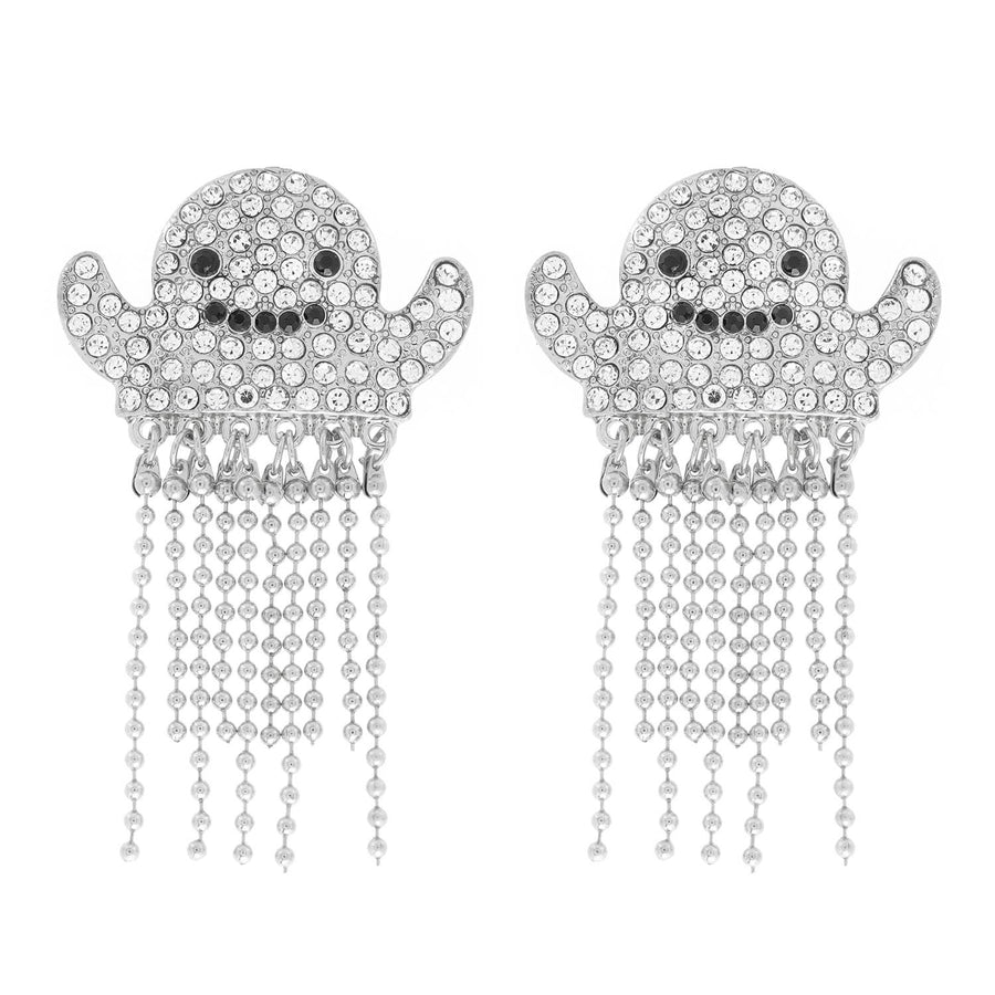 Halloween Ghost Fringe Earrings Robin Boutique