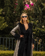 Penny Deluxe Gunmetal Faux Fur Jacket Robin Boutique