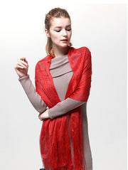 Lurex Sheer Metallic Evening Scarf 7301