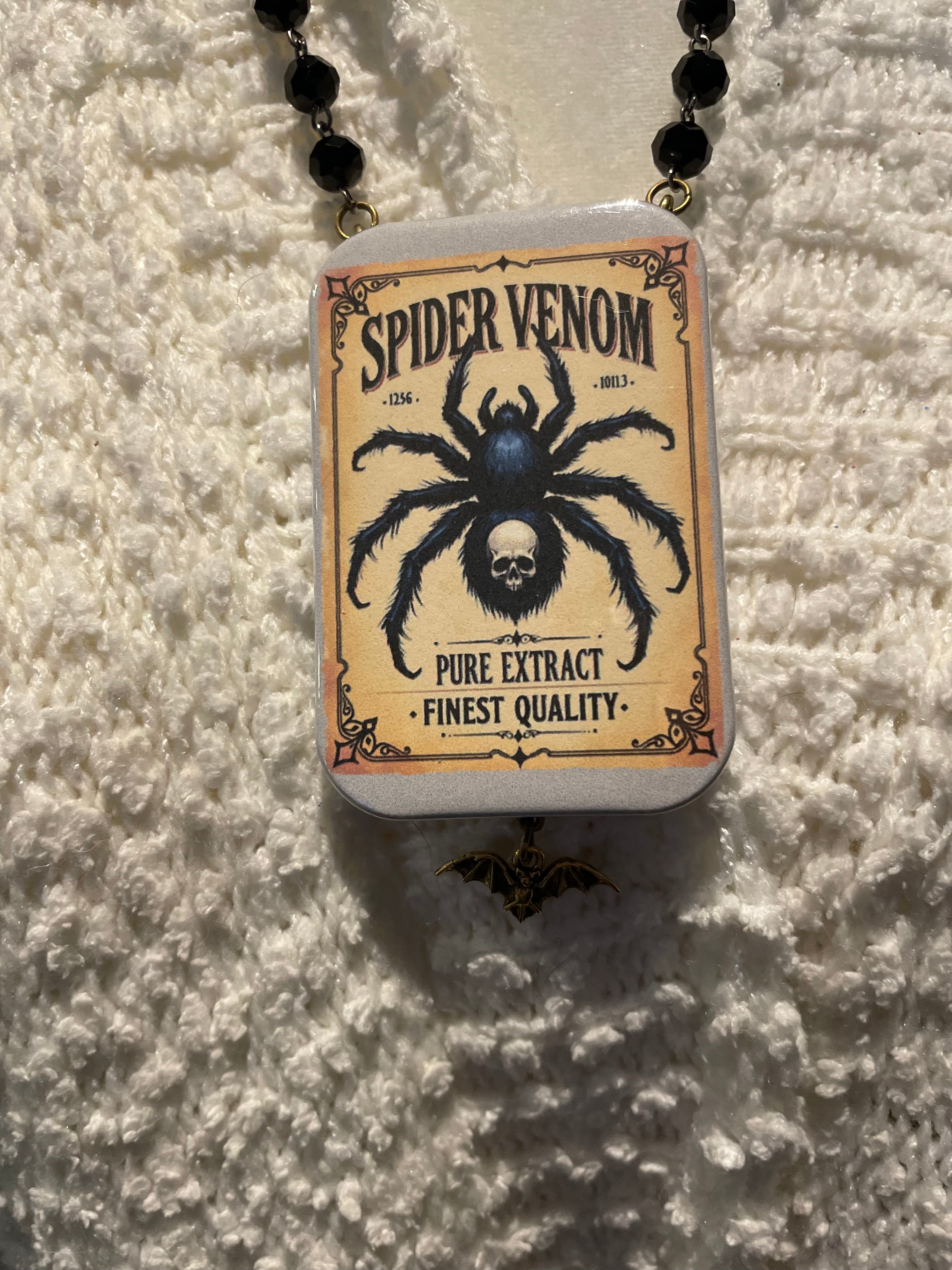 Spider Venom Button Necklace by Gina