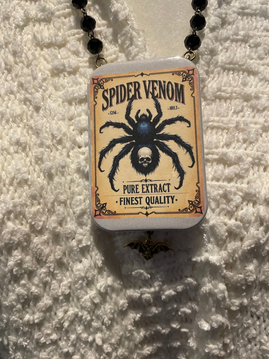 Spider Venom Button Necklace by Gina