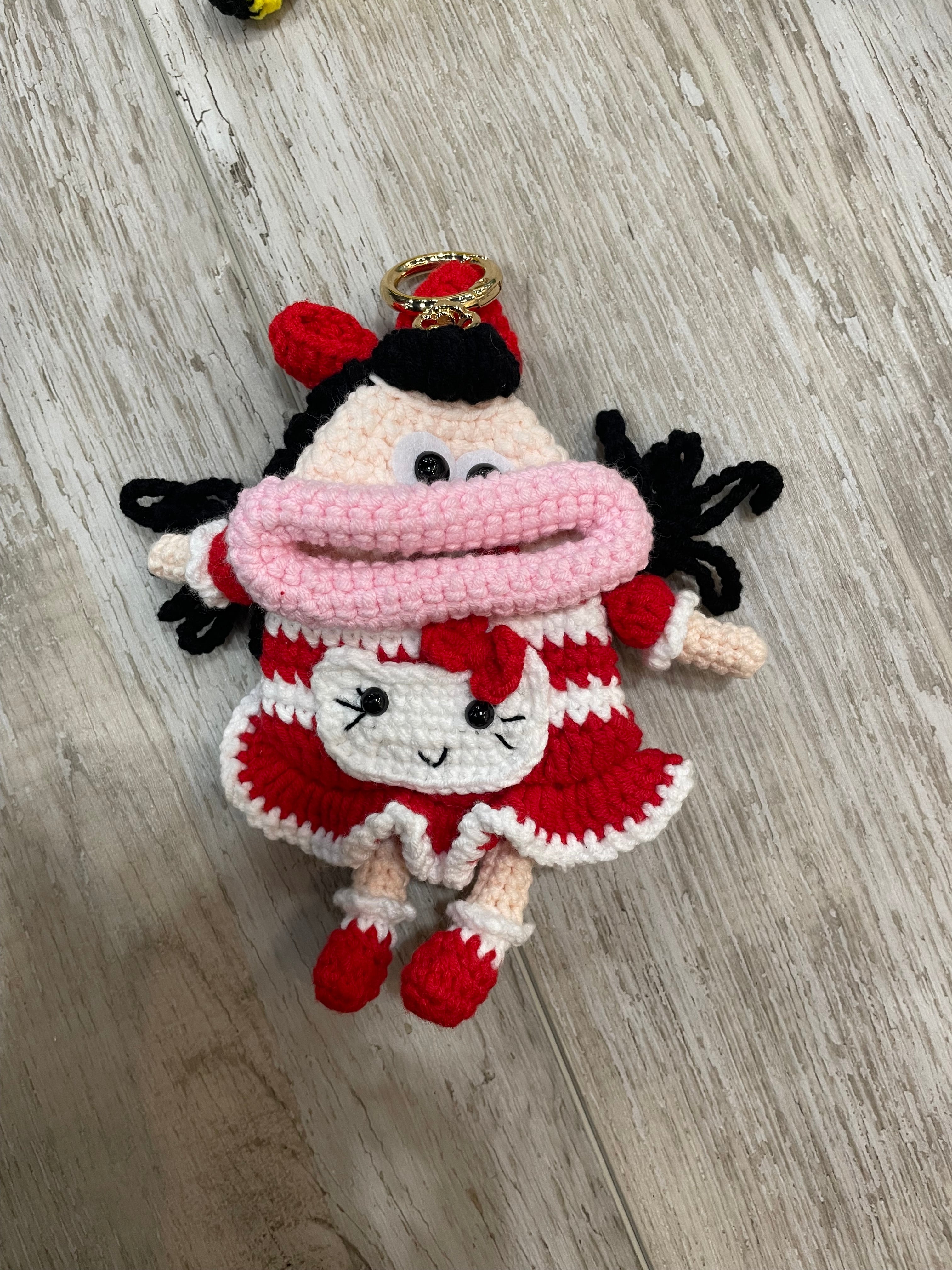 Whimsical Crocheted Bag Charms