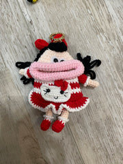Whimsical Crocheted Bag Charms