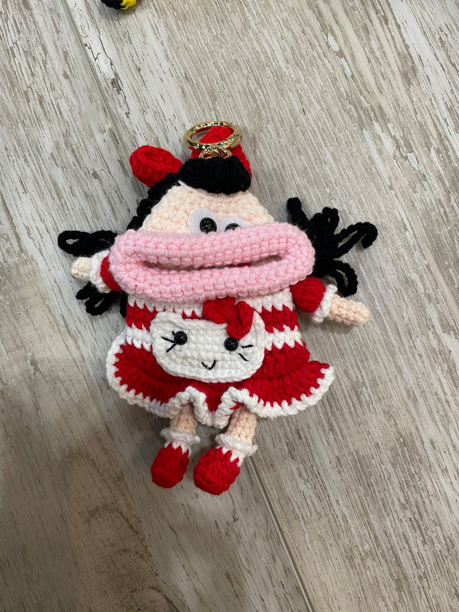Whimsical Crocheted Bag Charms