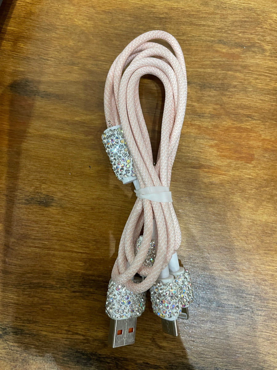 Rhinestone Multi Phone Charge Cord