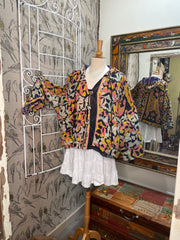 Half Moon Cropped Hooded Jacket #001 by Kantha Bae