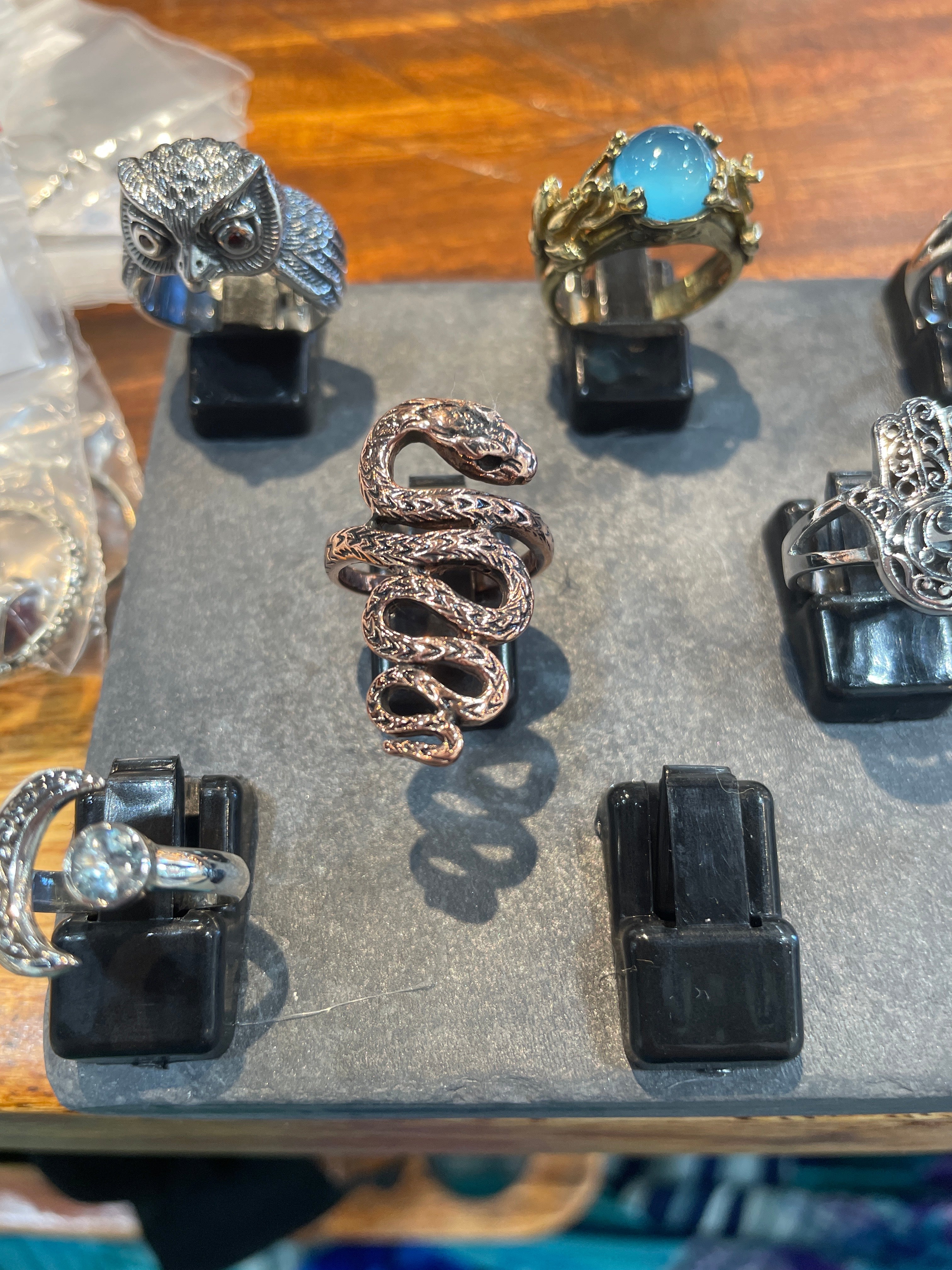 Snake Ring in Copper