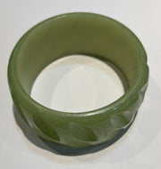 Carved Leaves Copal Bangle