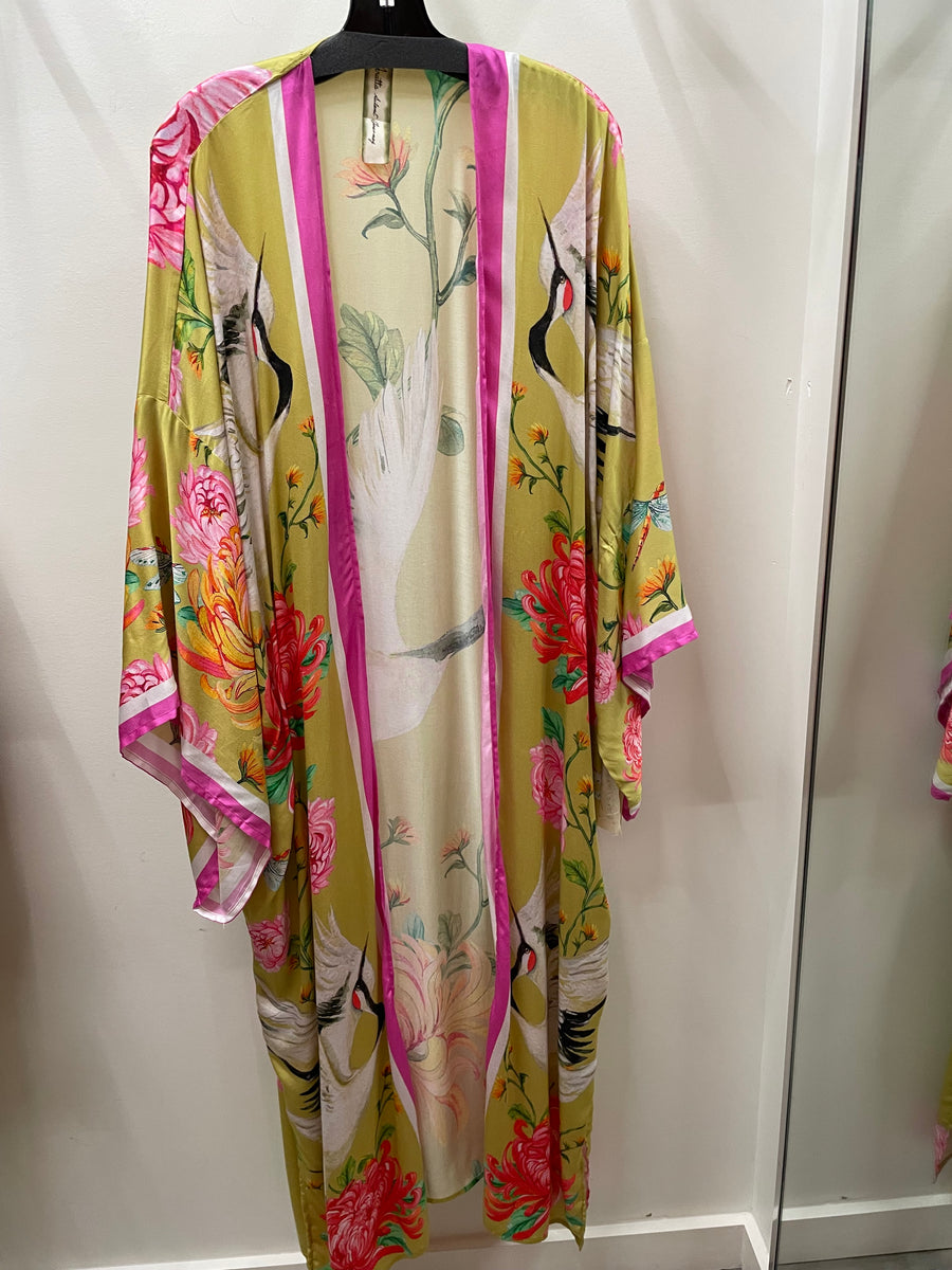 Legend Of The Crane Kimono by Aratta