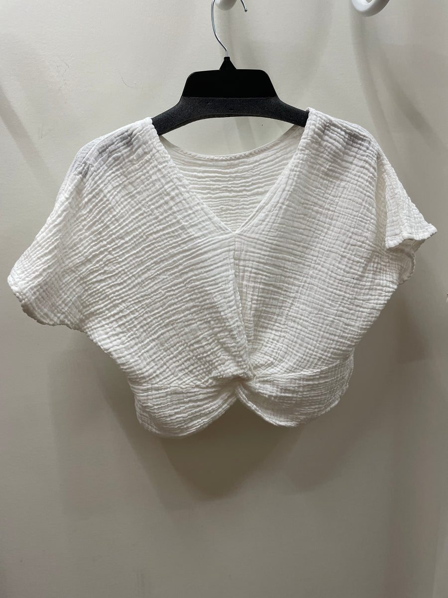 Double Gauze Crop Top