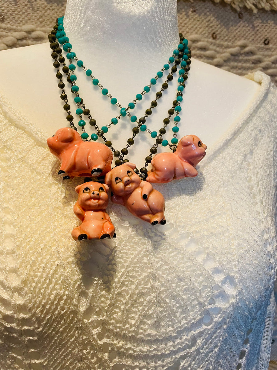 Little Pig, Little Pig Necklace by Gina