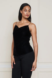 Crushed Velvet Stretch Cowl Cami by Paparazzi