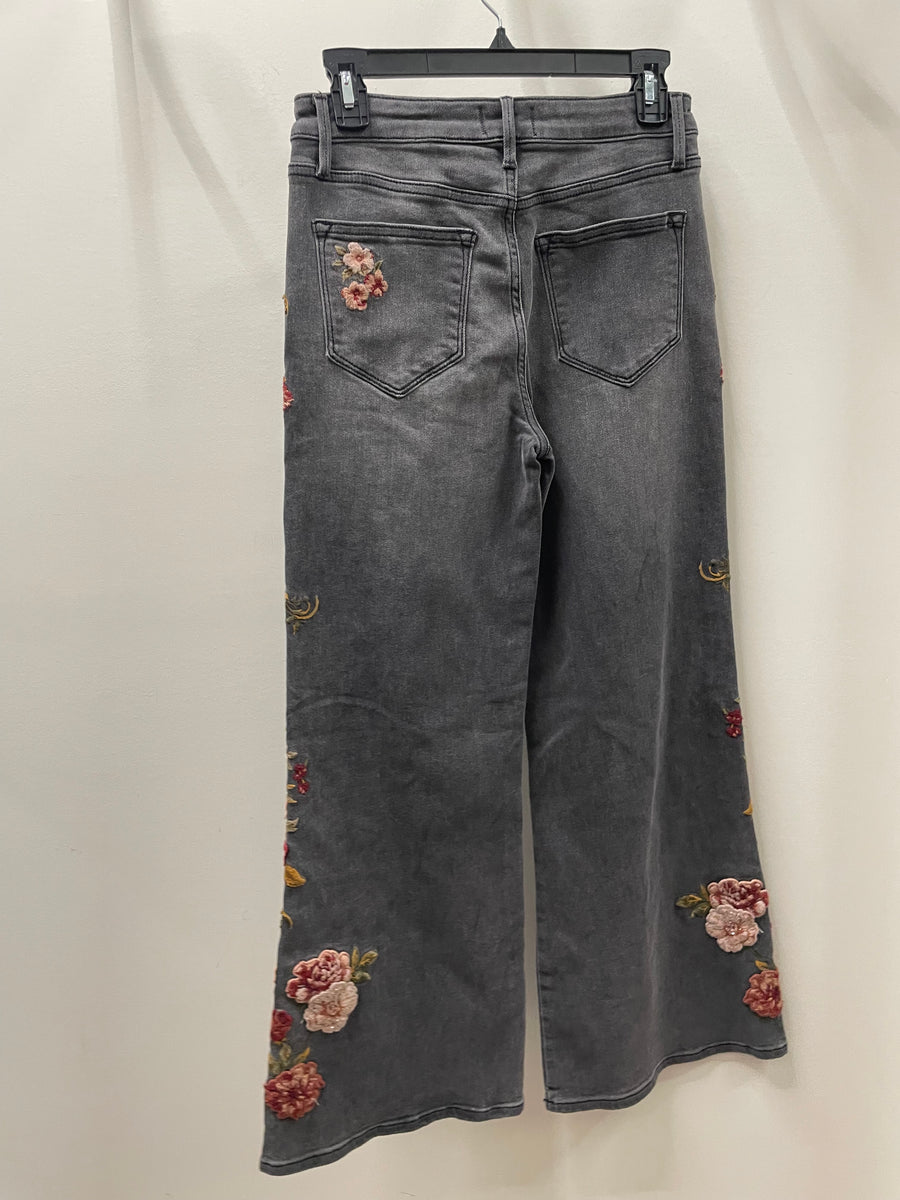 Mona Wide Leg Jean in Black Swan Re-edition by Driftwood