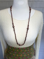 Mixed Round Saucer Navajo Pearl Necklace