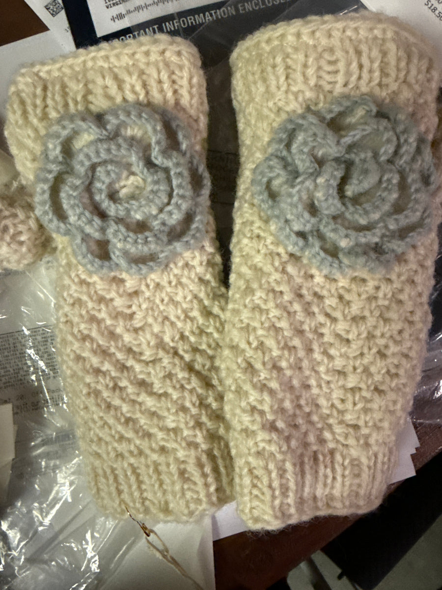 Chantilly Knit Handwarmers or Mittens By Many Hands