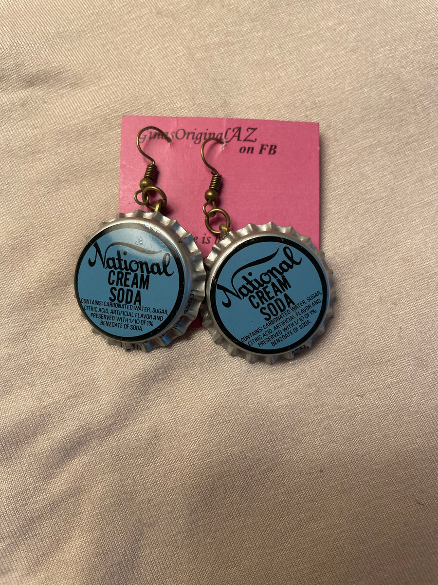 Bottle Cap Earrings by Gina