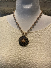 Crystal Rose Necklace by Gina