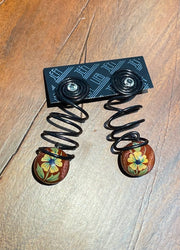 Springy Ball Drop Earrings by Jeff Lieb