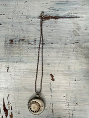 Sun & Moon Carved in Bone Necklace by Tara Gasparian