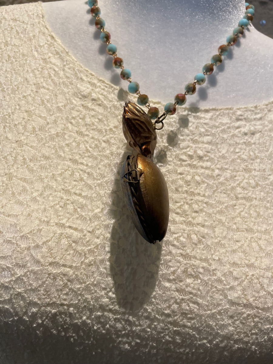 Celtic Heart Locket Necklace by Gina