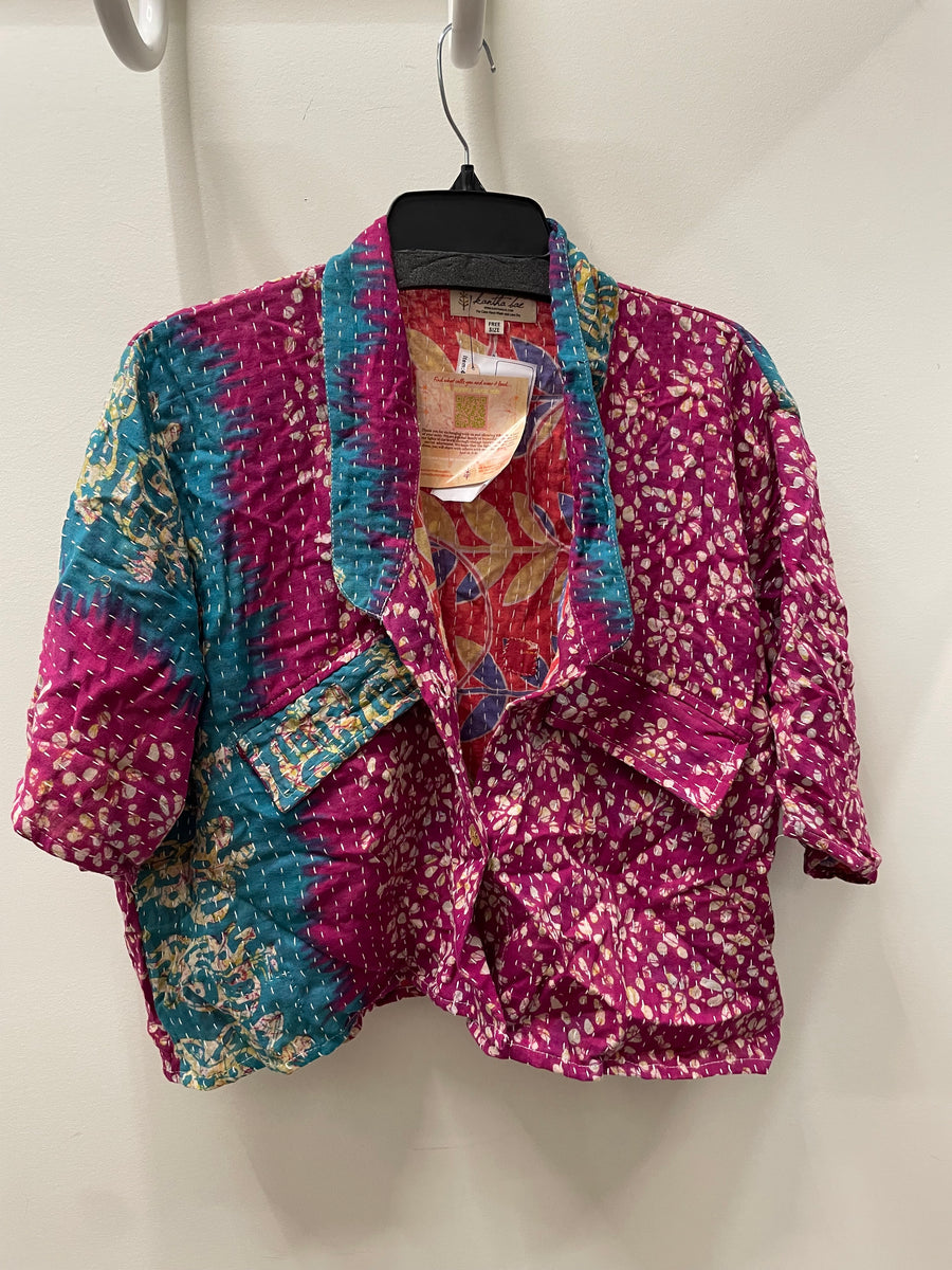 Kantha Clarity Crop Button Down #256 by Kantha Bae