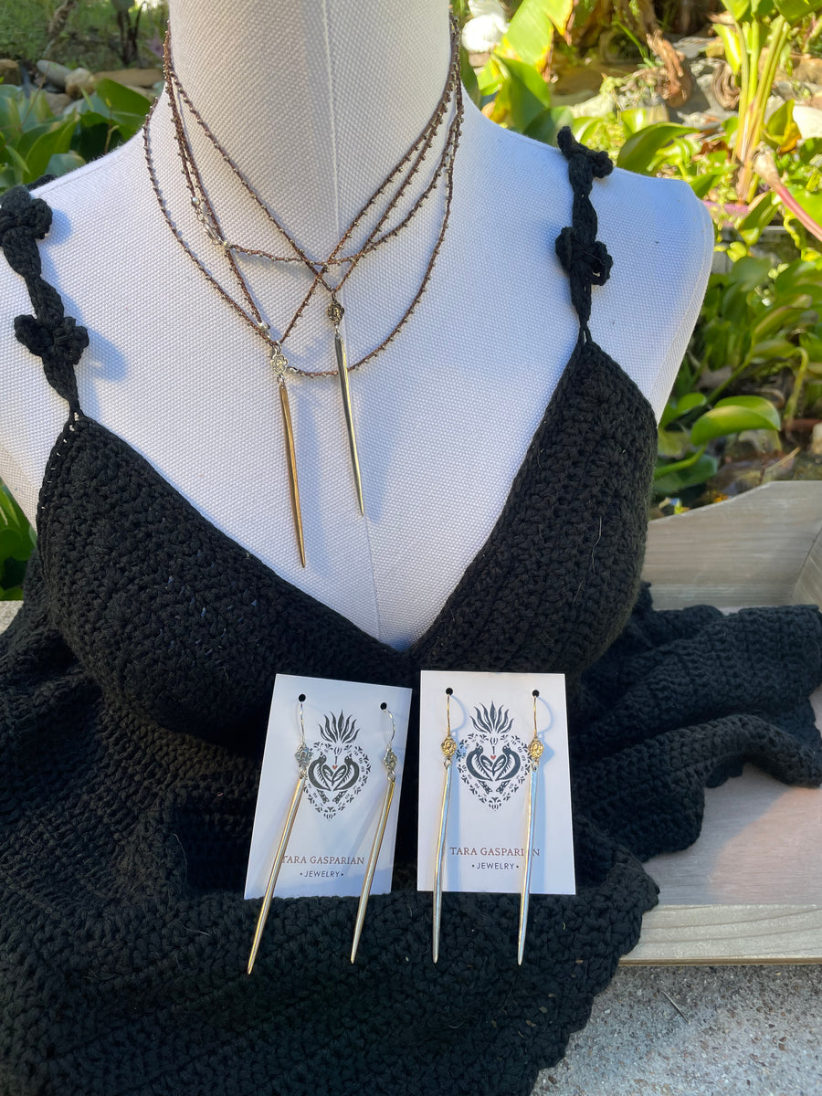 Dagger Necklace by Tara Gasparian