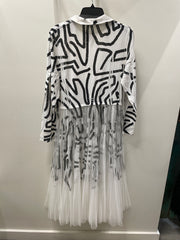 Cardigan Blazer With Long Tulle Skirt by Origami