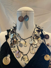 Pearl Button Earrings by Lori