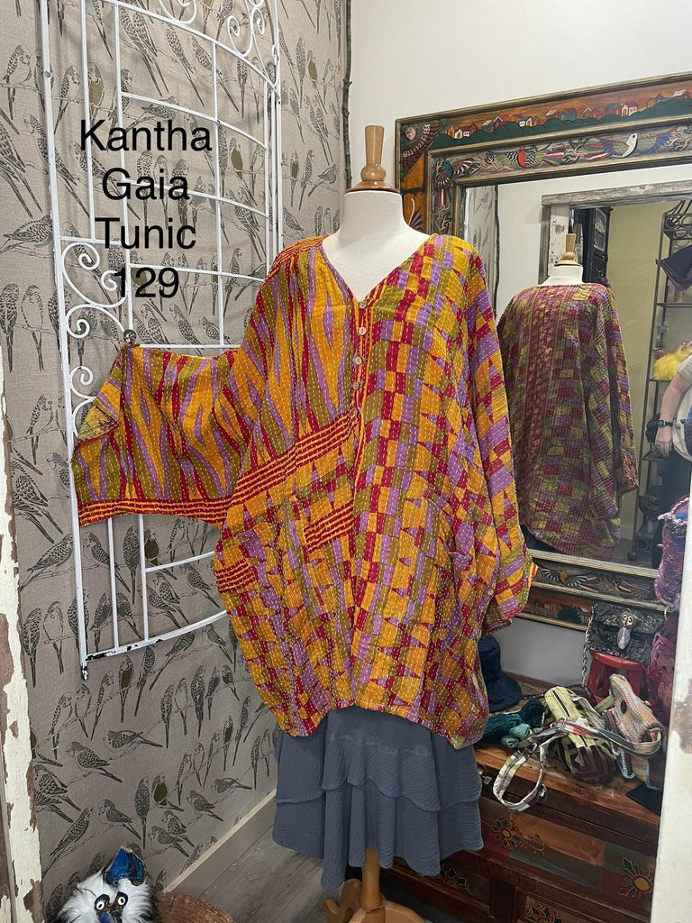 Kantha Gaia Split Tunic by Kantha Bae One Size - Robin Boutique-Boutique 