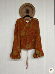 Bell Sleeve Butterfly Top #45 by Kantha Bae