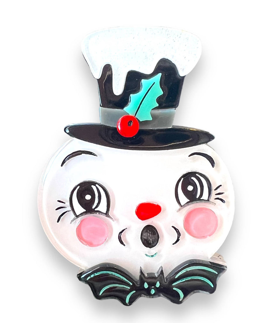 Spooky Frosty Spookmas Brooch by Lipstick & Chrome x Johanna Robin Boutique