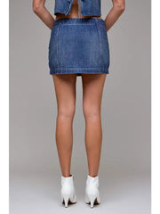 Rhinestone Mini Skirt by Hidden Jeans