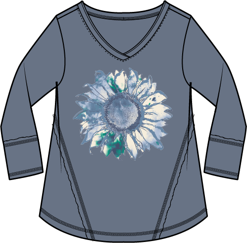 Destination Sunflower Laid Back Tee by Escape
